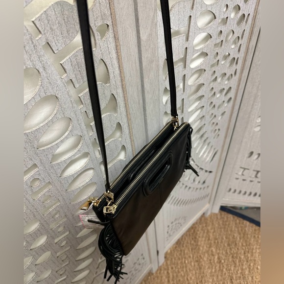 MAJE - M Duo Black Leather Crossbody / Clutch - Picture 13 of 15